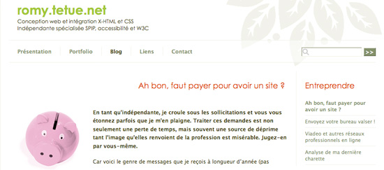 Conception web et intégration X-HTML et CSS Indépendante spécialisée SPIP, accessibilité et W3C