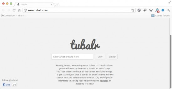 Un service simple pour écouter de la musique