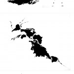 Cartes du monde en forme d'animaux