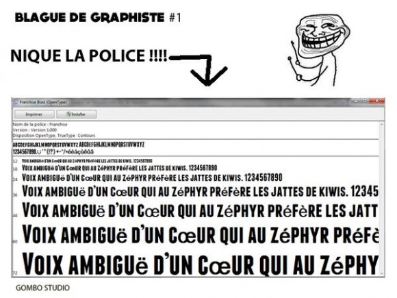 Blague de graphiste